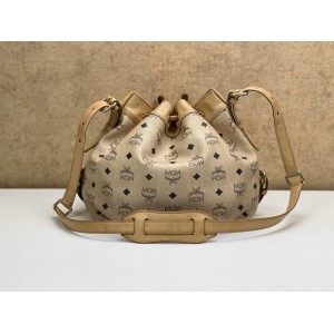 MCM VISETOS DRAWSTRING BUCKET BAG